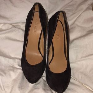 L.A.M.B ‘Delores’ Plum Suede Pump